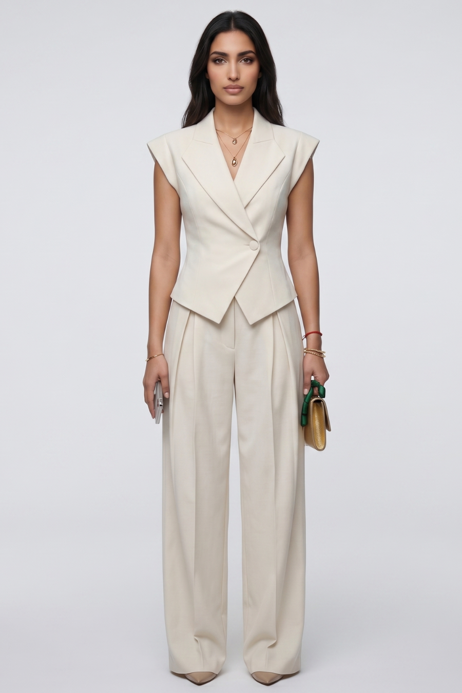 Beige set formal and casual