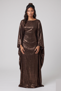 Shimmery date brown abaya