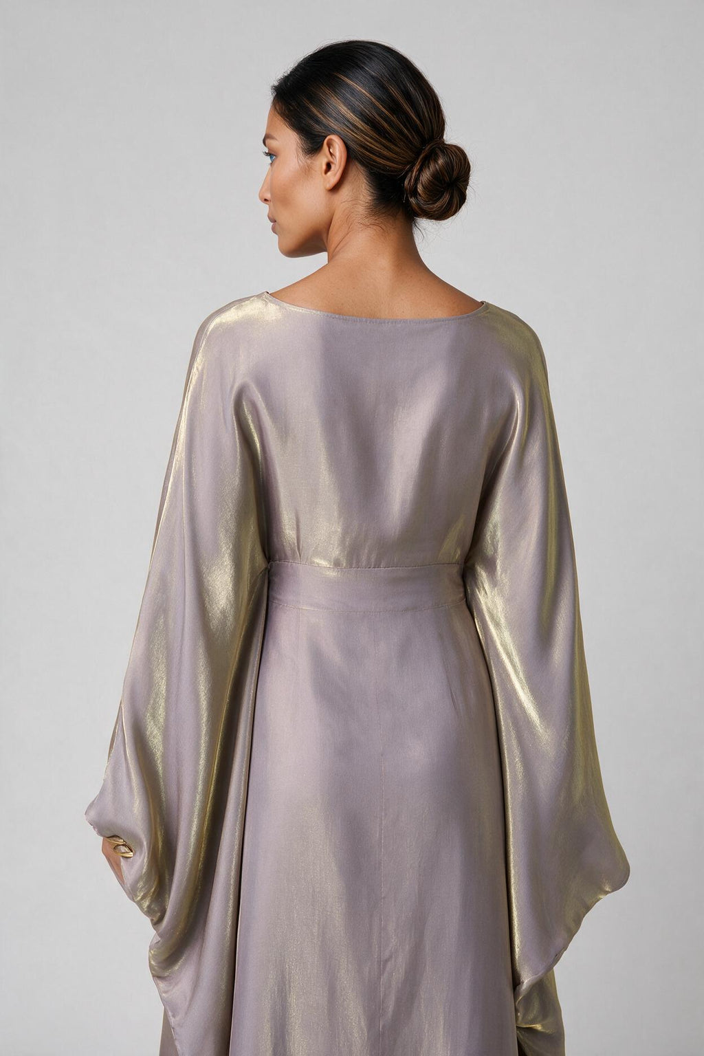 Butterfly Abaya - Dove Grey Wrap Dress
