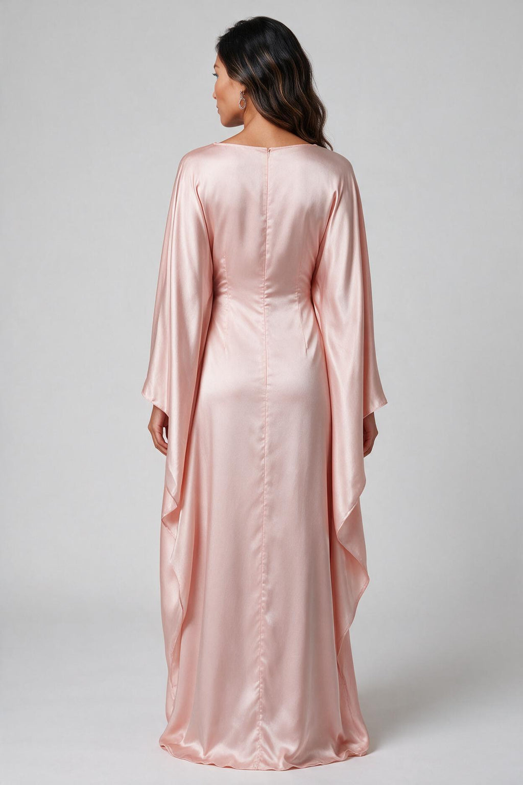 Butterfly Abaya - Blush Pink Wrap Dress